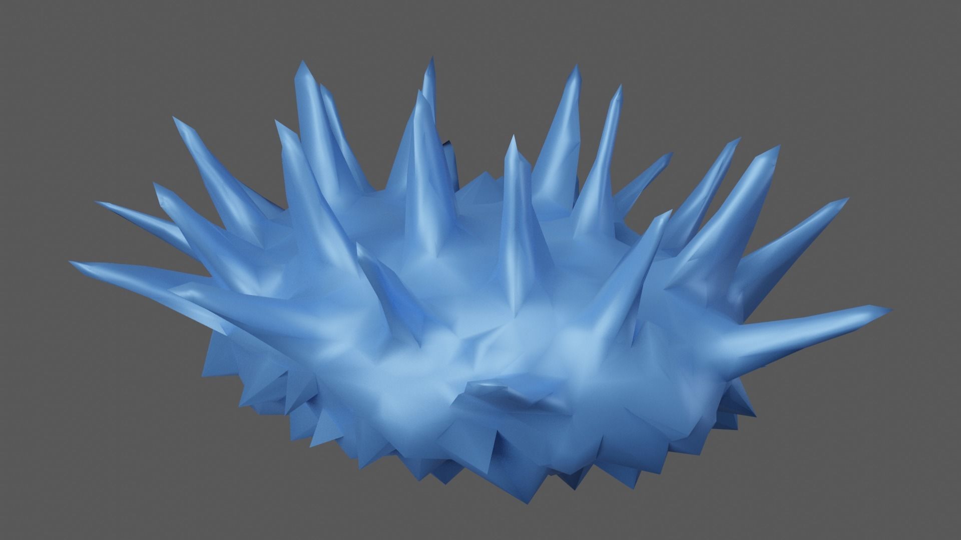 Blue Crystal Low-poly 3D model_10