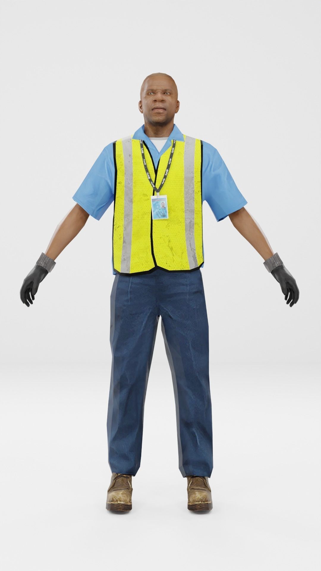 Worker Pack Low-poly 3D model Low-poly 3D model_9