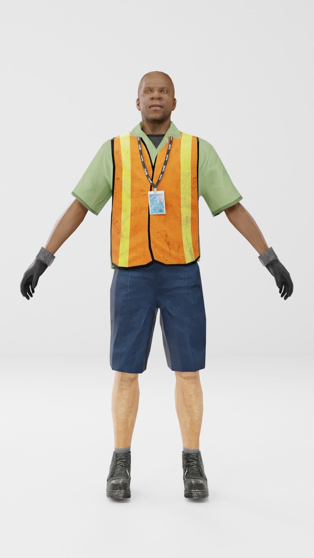 Worker Pack Low-poly 3D model Low-poly 3D model_10