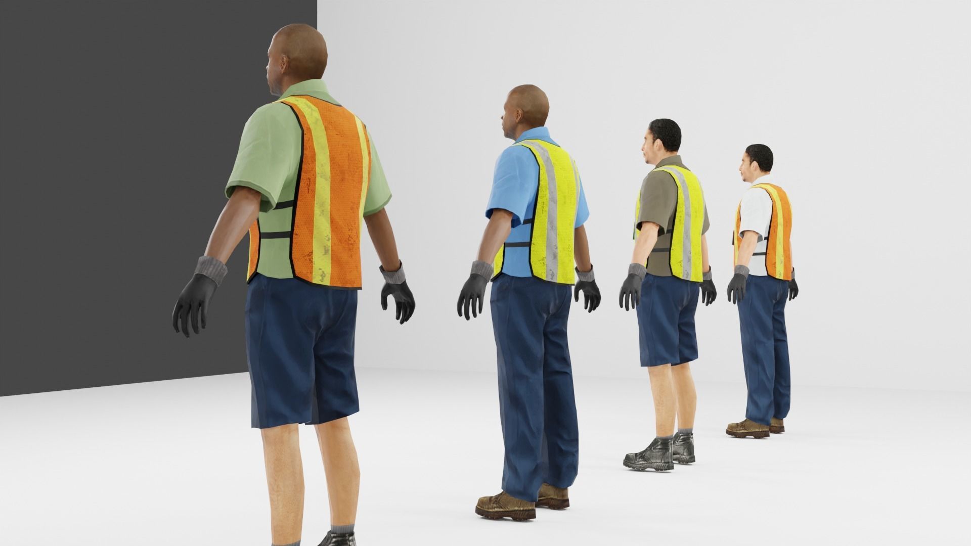 Worker Pack Low-poly 3D model Low-poly 3D model_6