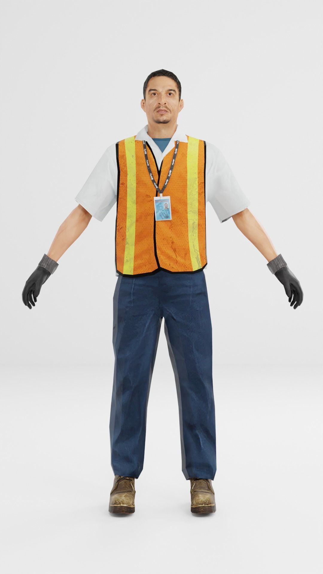 Worker Pack Low-poly 3D model Low-poly 3D model_7