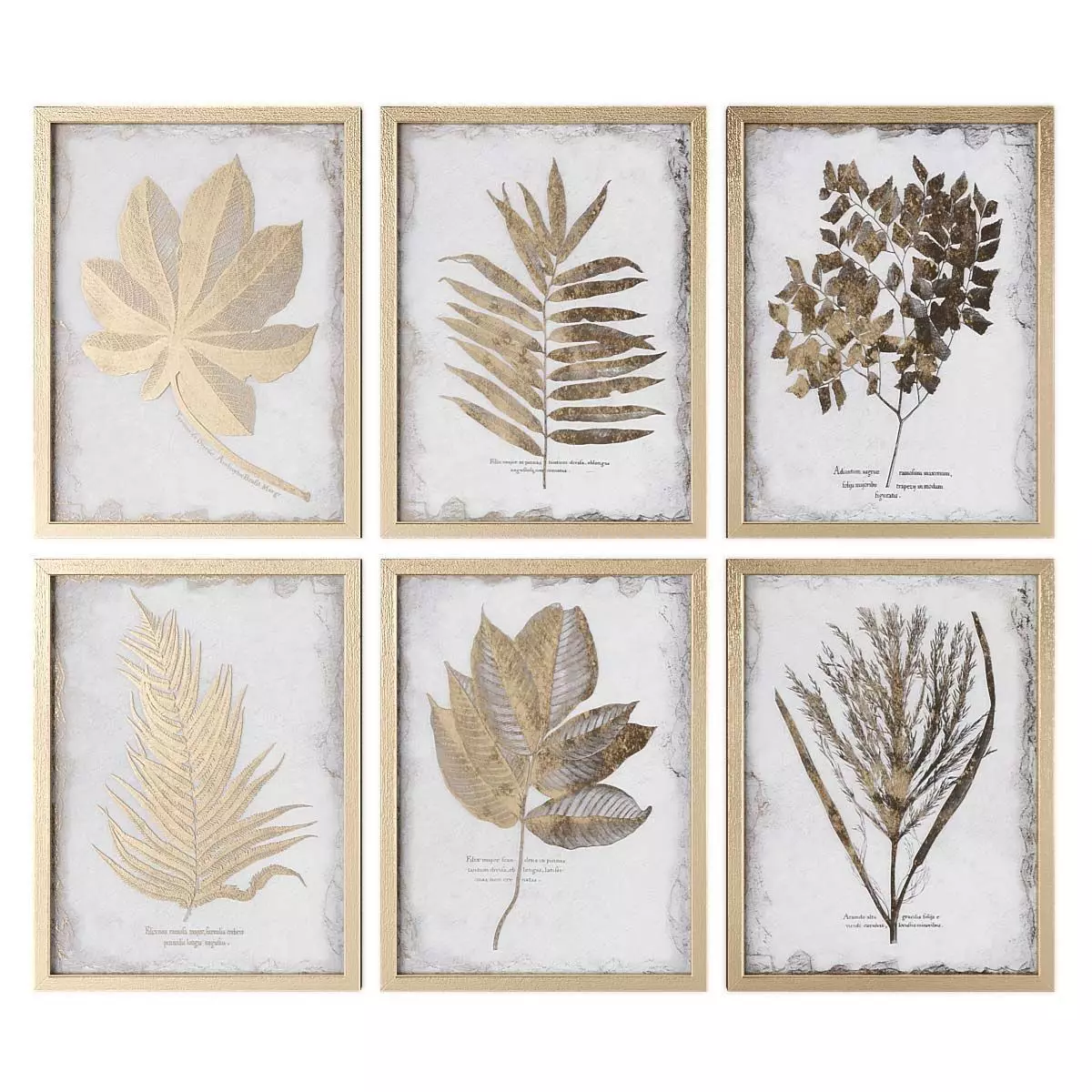 Pictures917 two gold leaf framed prints Low-poly 3D model_0