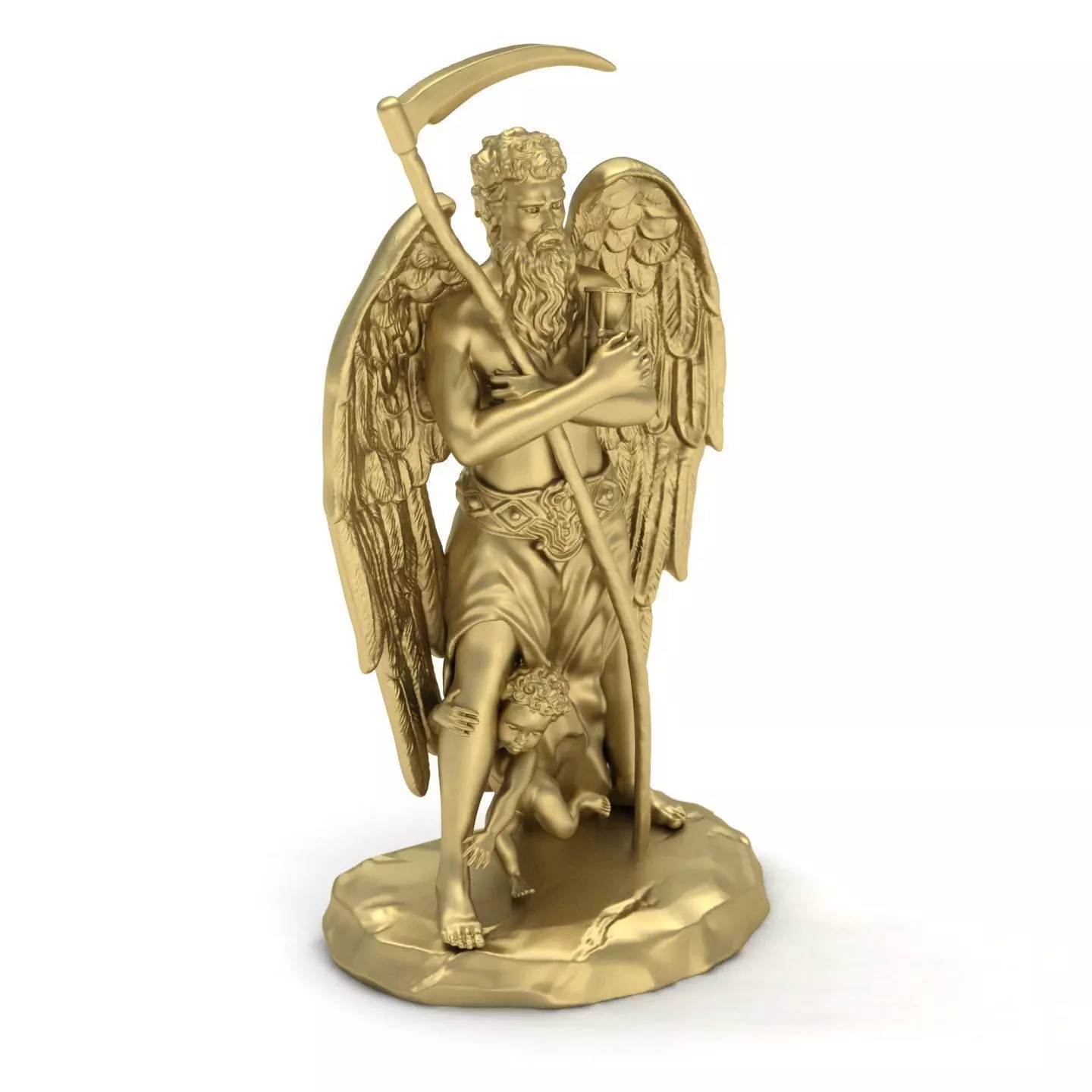 Chronos Greek Mythology God Time Statue 3D printing and CNC 3D print model_0