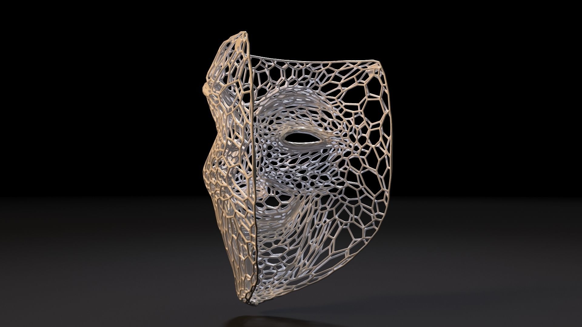 Guy Fawkes Mask 3D print model_3