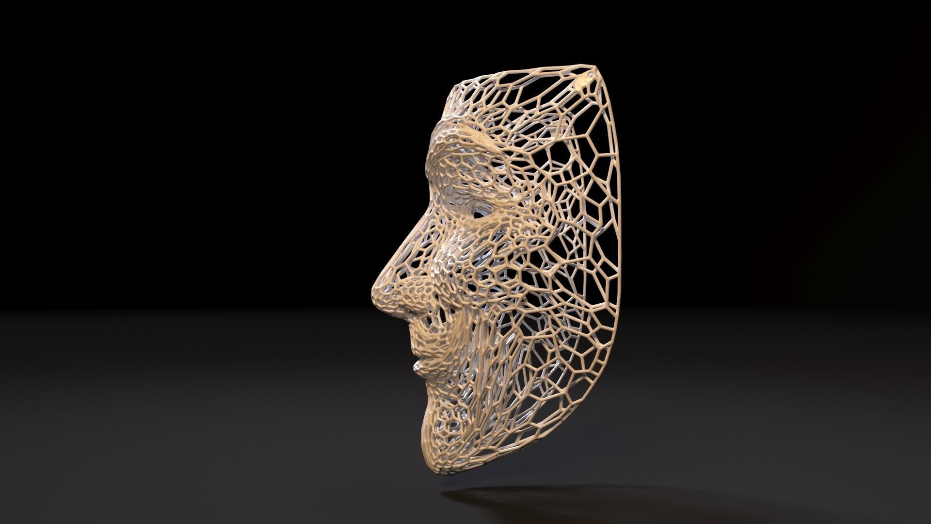 Guy Fawkes Mask 3D print model_2