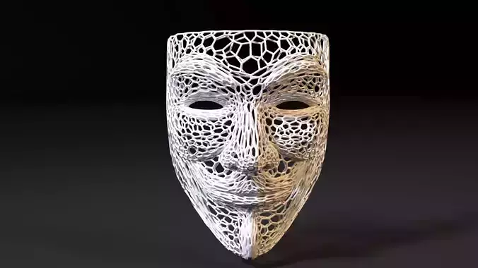Guy Fawkes Mask 3D print model