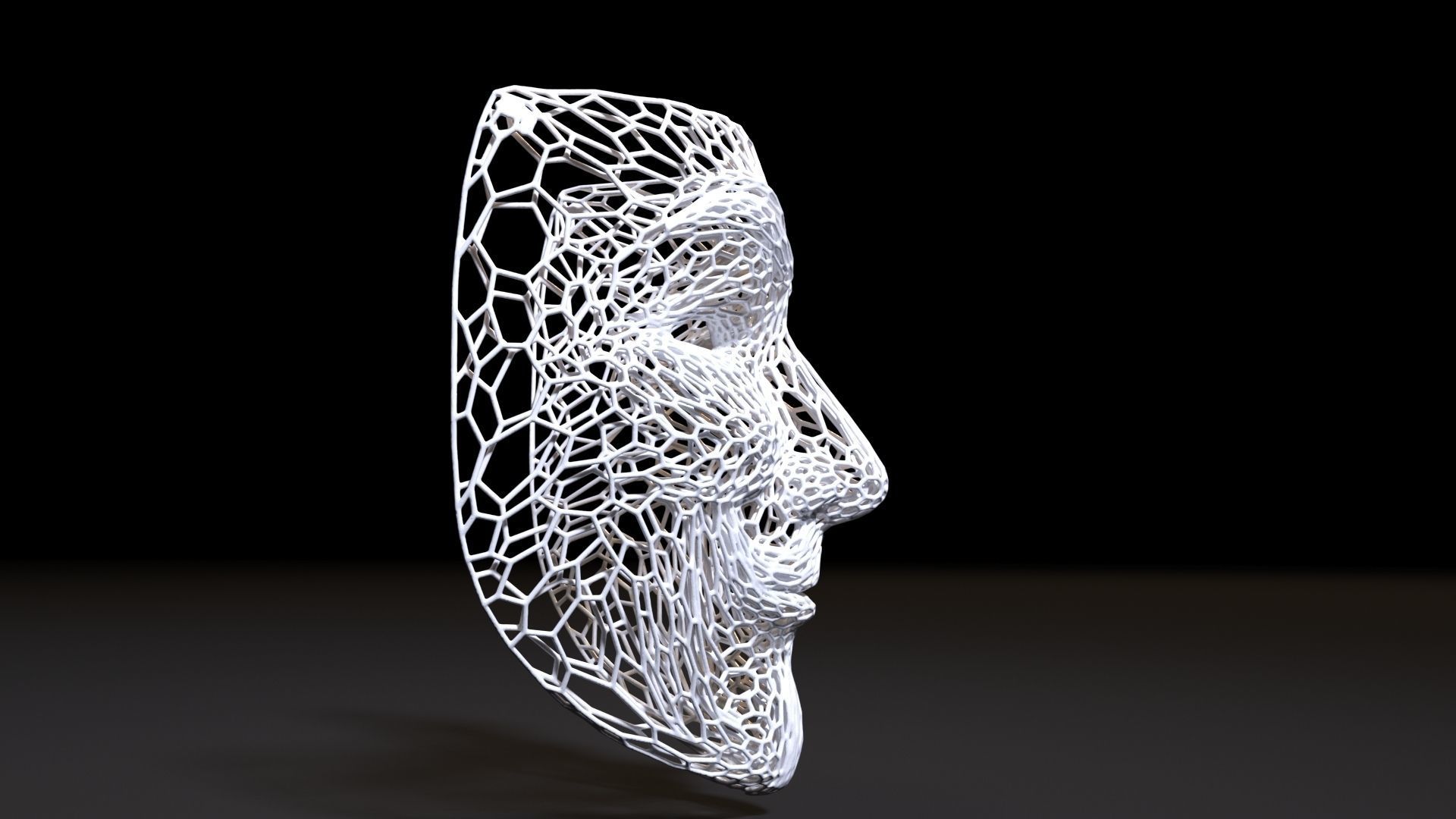 Guy Fawkes Mask 3D print model_6