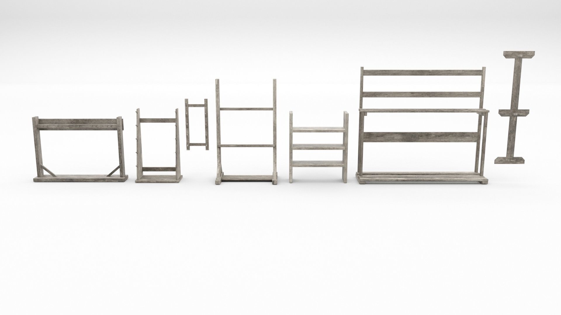 Medieval Armory and Smithy Building 3D model_47