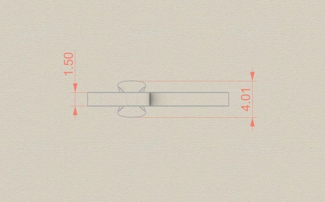 Model 981 D Bone Initial Letter Alphabet Pendant 3D print model_6