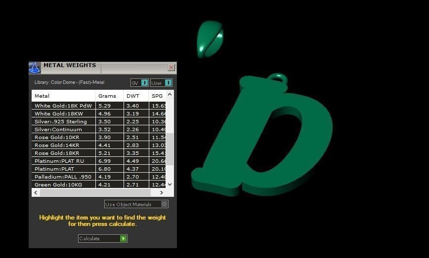 Model 981 D Bone Initial Letter Alphabet Pendant 3D print model_11