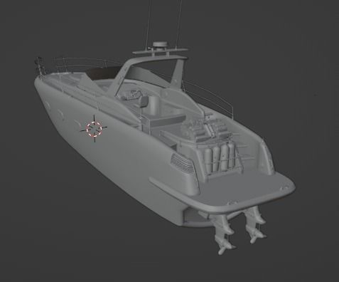 3D Stylized Boat Low-poly 3D model_13