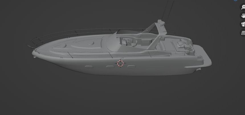 3D Stylized Boat Low-poly 3D model_29