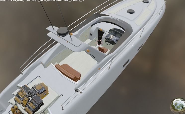 3D Stylized Boat Low-poly 3D model_18