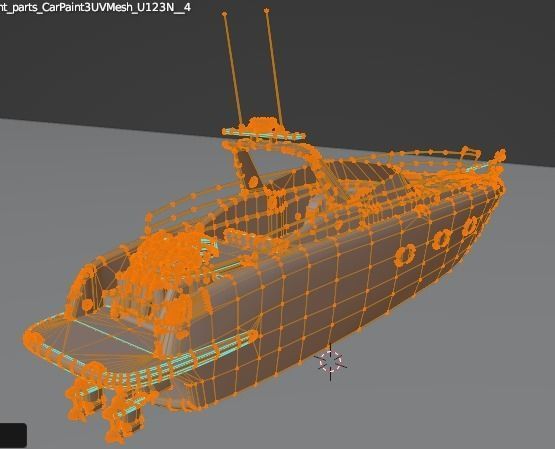 3D Stylized Boat Low-poly 3D model_24