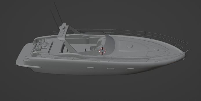 3D Stylized Boat Low-poly 3D model_10