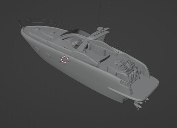 3D Stylized Boat Low-poly 3D model_28