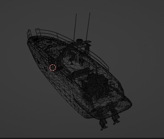 3D Stylized Boat Low-poly 3D model_27