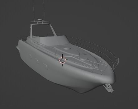 3D Stylized Boat Low-poly 3D model_12