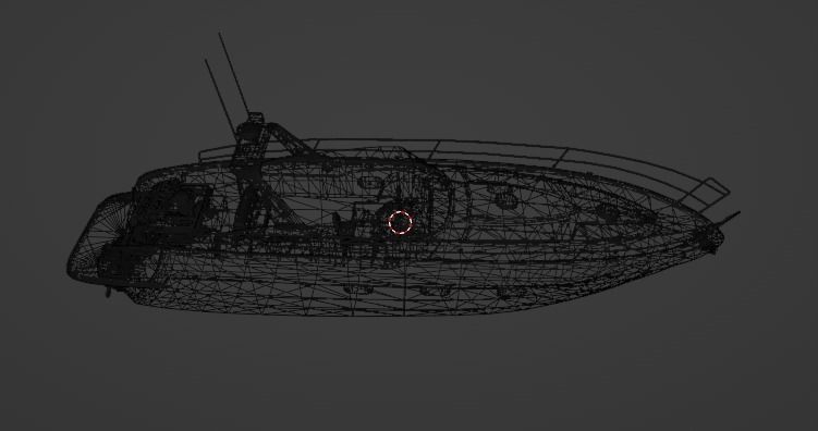 3D Stylized Boat Low-poly 3D model_23