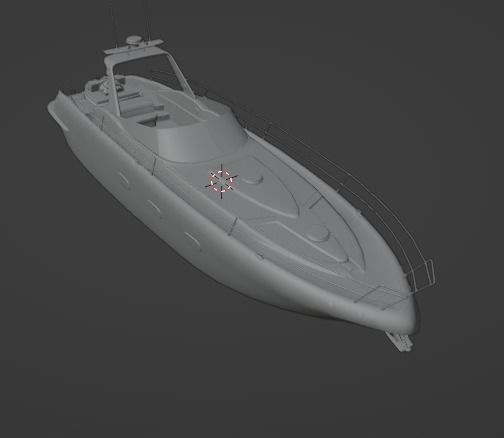3D Stylized Boat Low-poly 3D model_9