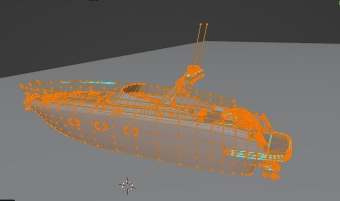 3D Stylized Boat Low-poly 3D model_22