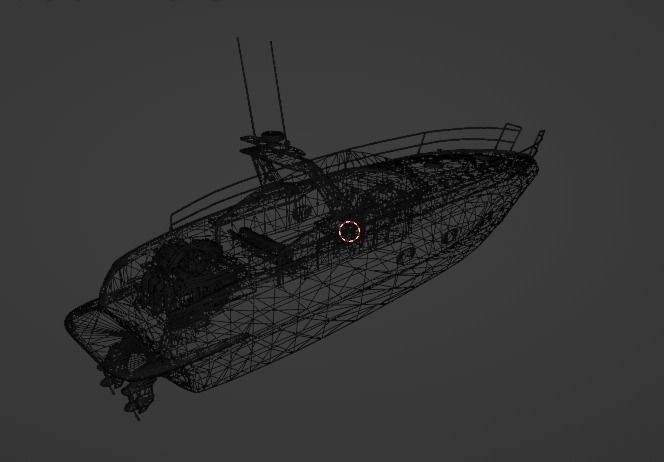 3D Stylized Boat Low-poly 3D model_25