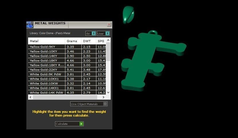 Model 983 F Bone Initial Letter Alphabet Pendant 3D print model_10