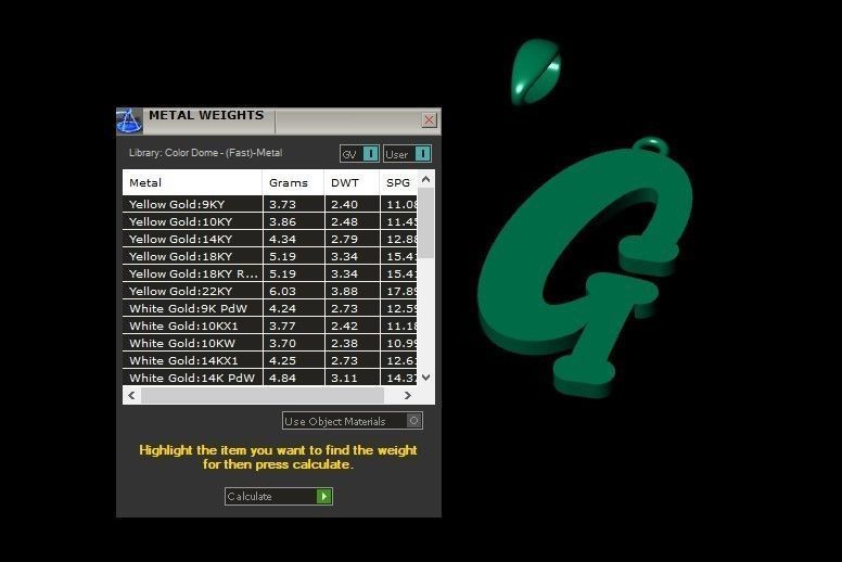 Model 984 G Bone Initial Letter Alphabet Pendant 3D print model_11