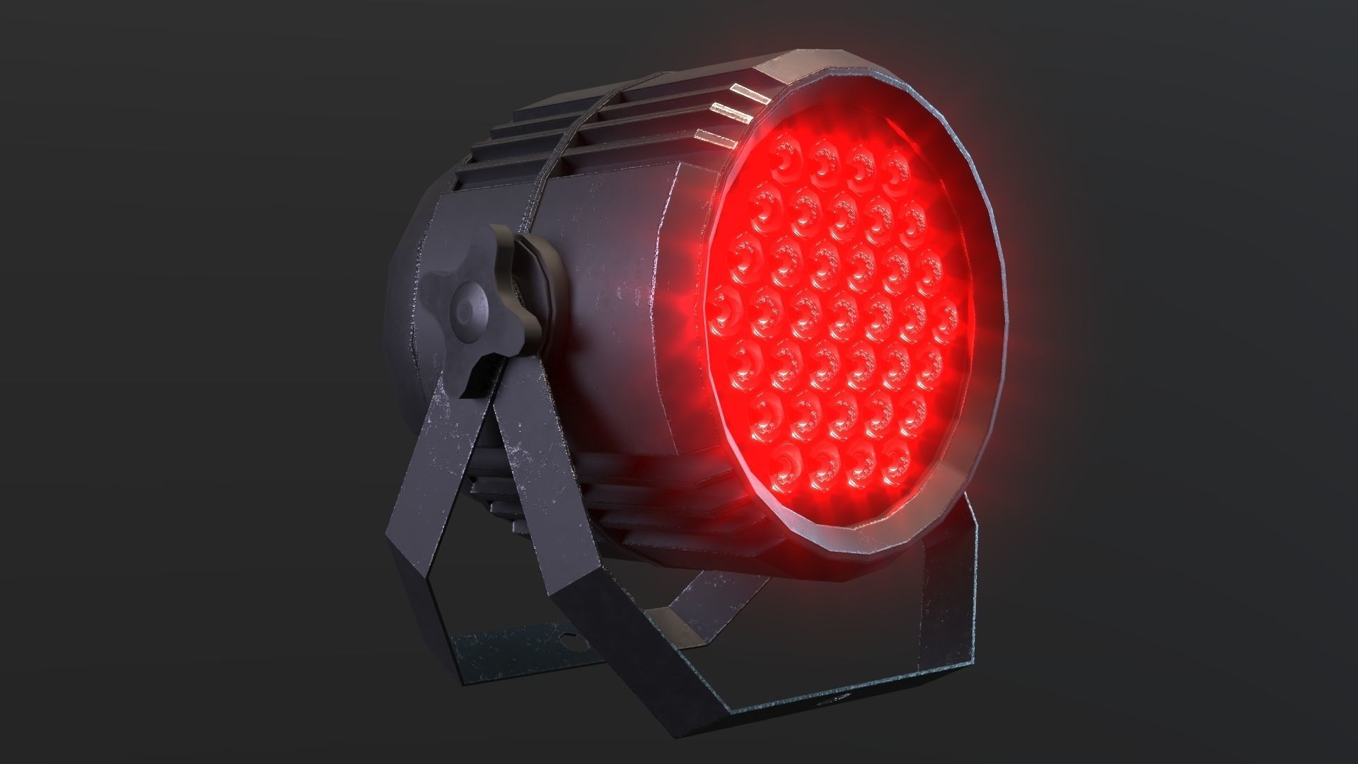 LED PAR Low-poly 3D model_2