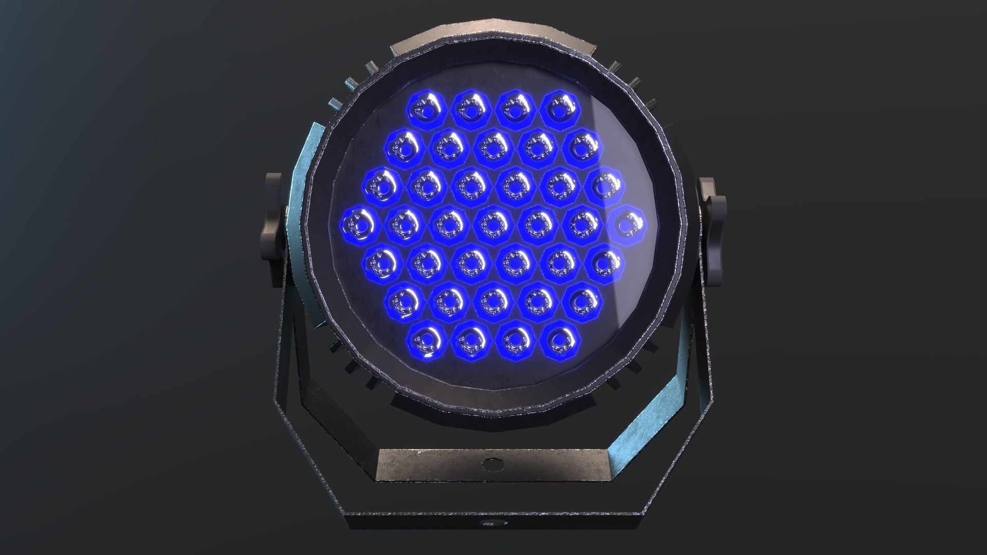 LED PAR Low-poly 3D model_5