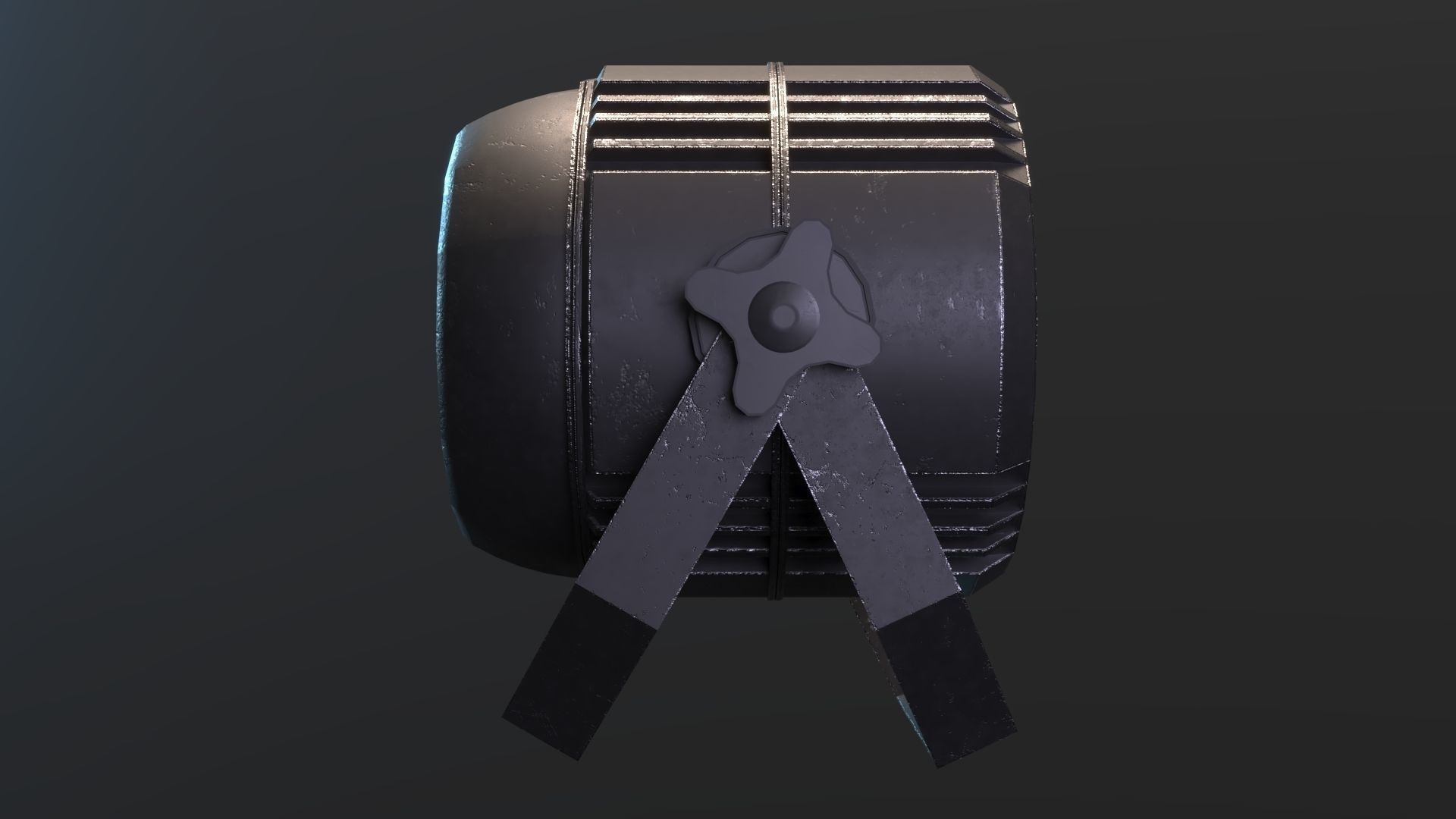 LED PAR Low-poly 3D model_6