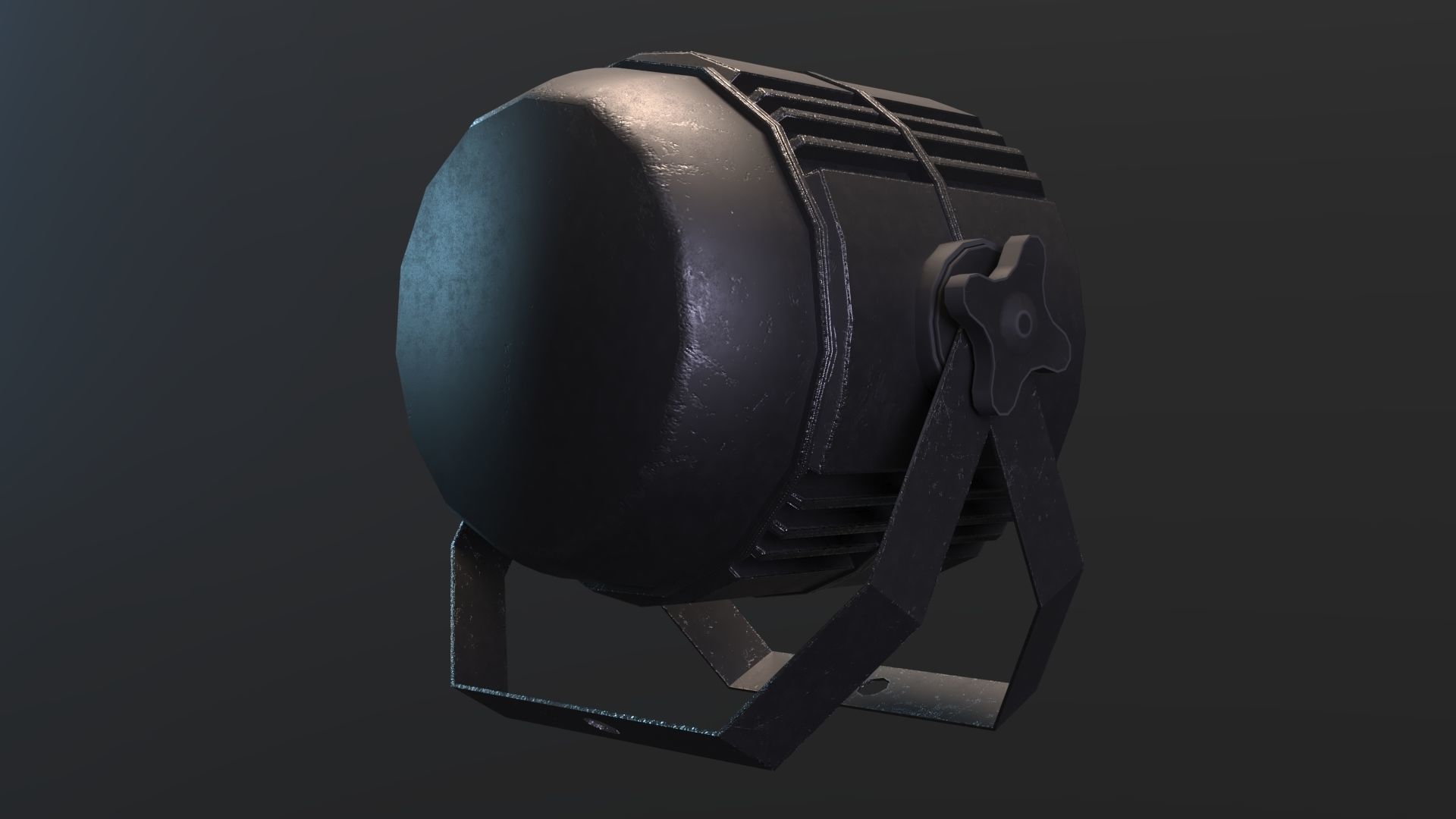 LED PAR Low-poly 3D model_7