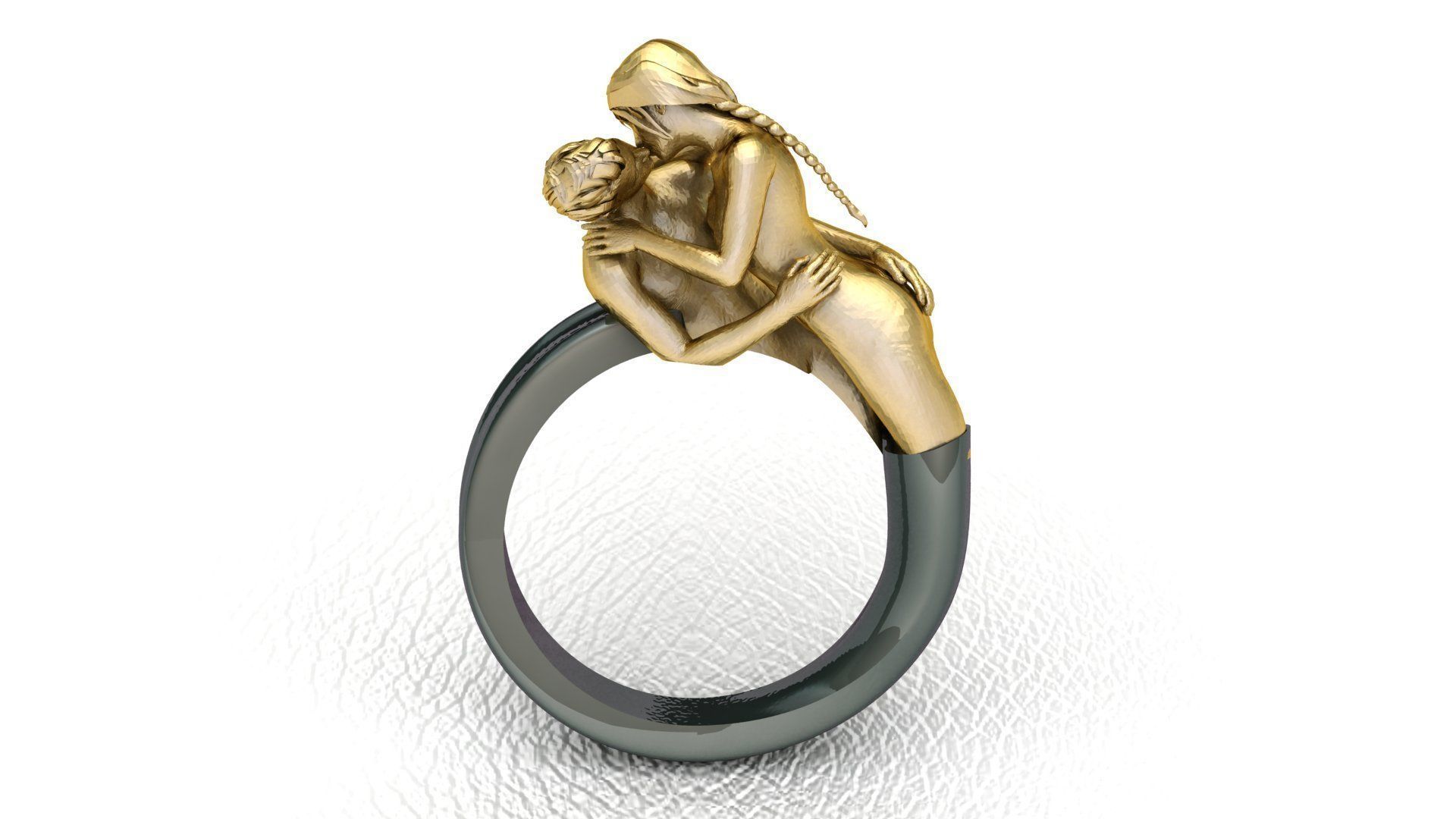 Love Ring 3D print model_1