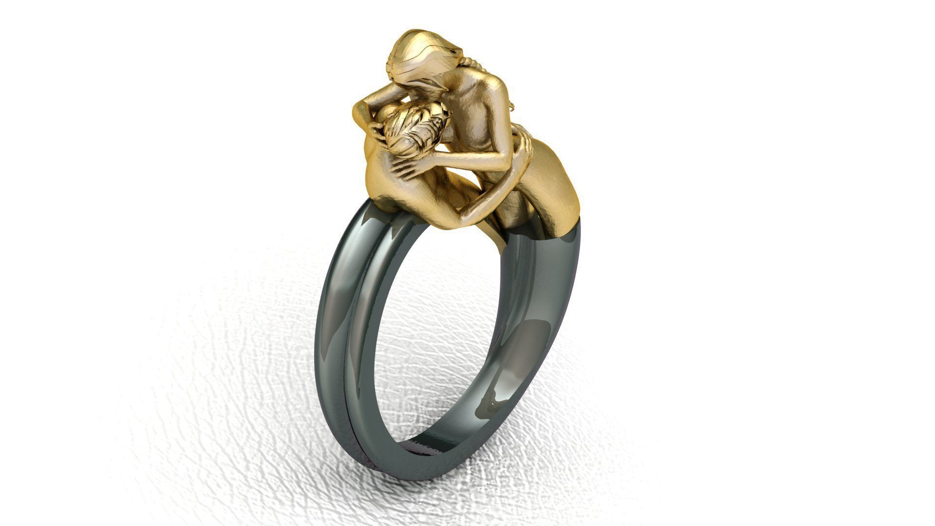 Love Ring 3D print model_2