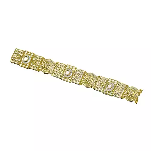 Art Deco Style Diamond Bracelet