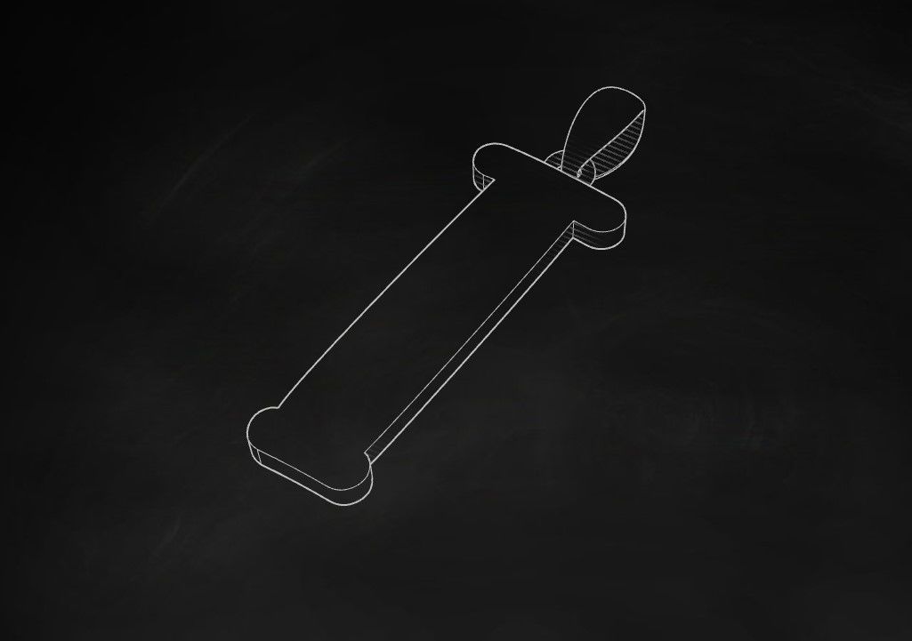 Model 986 I Bone Initial Letter Alphabet Pendant 3D print model_9