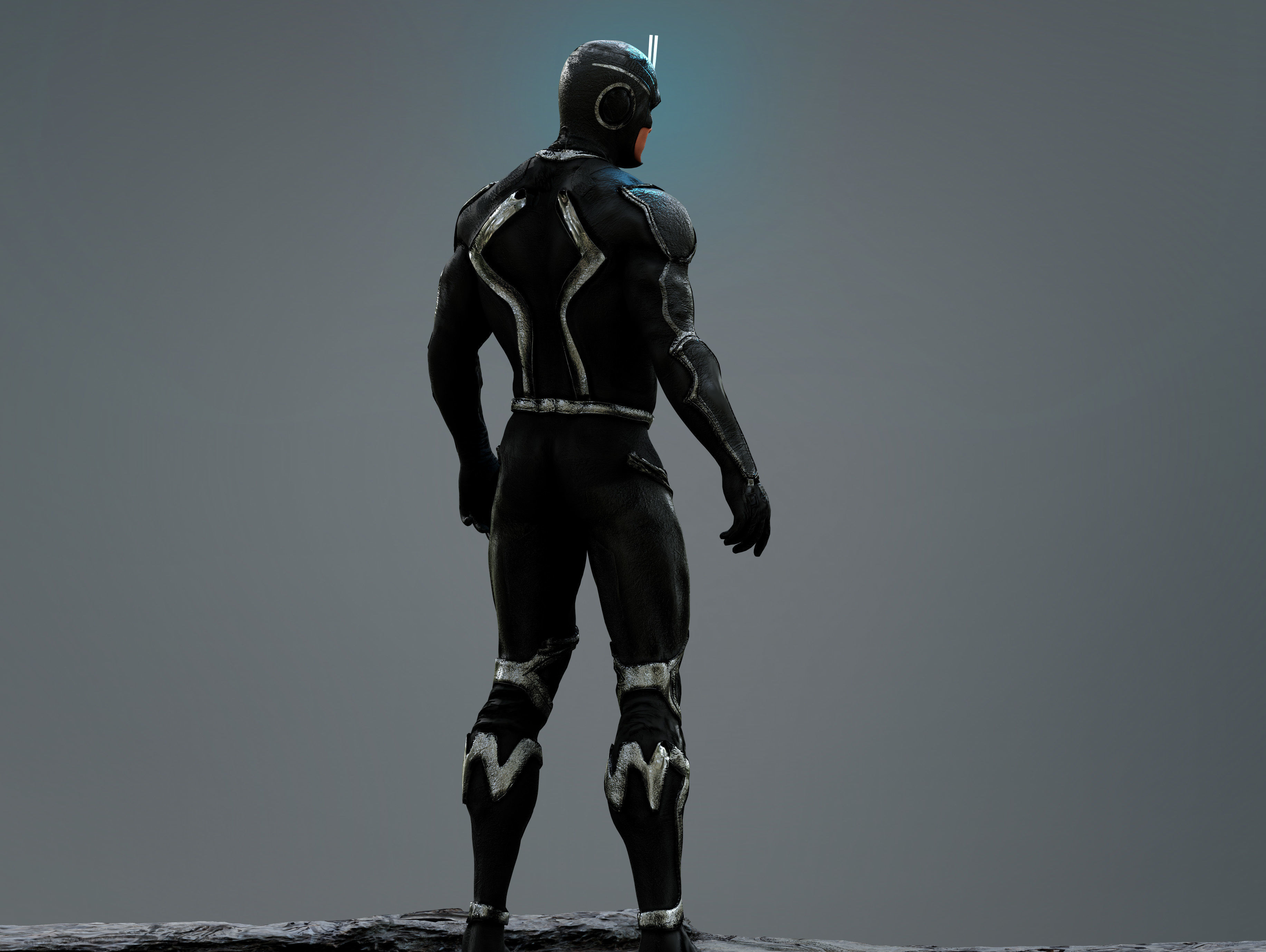 Black Bolt Low-poly 3D model_11