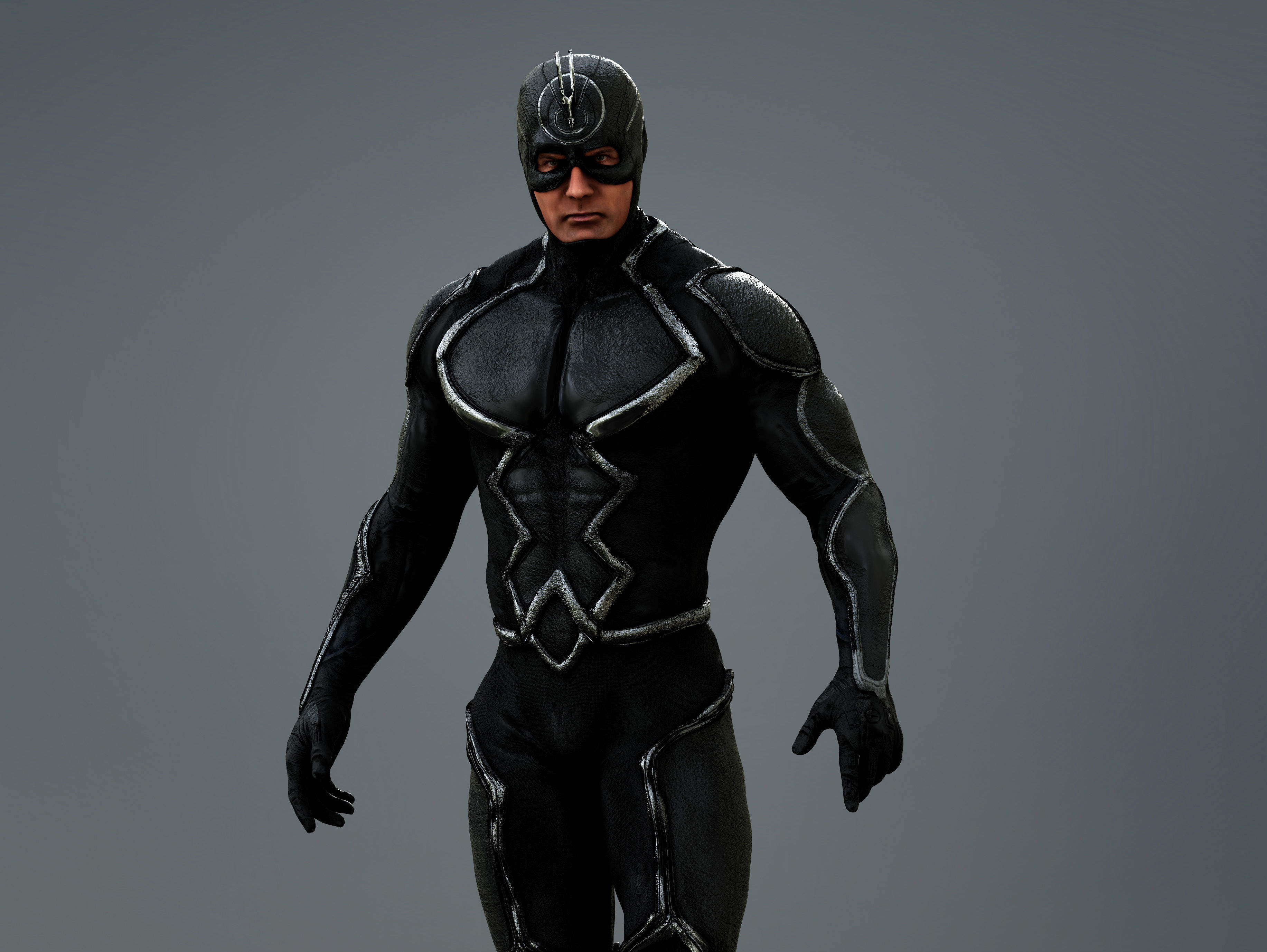 Black Bolt Low-poly 3D model_10