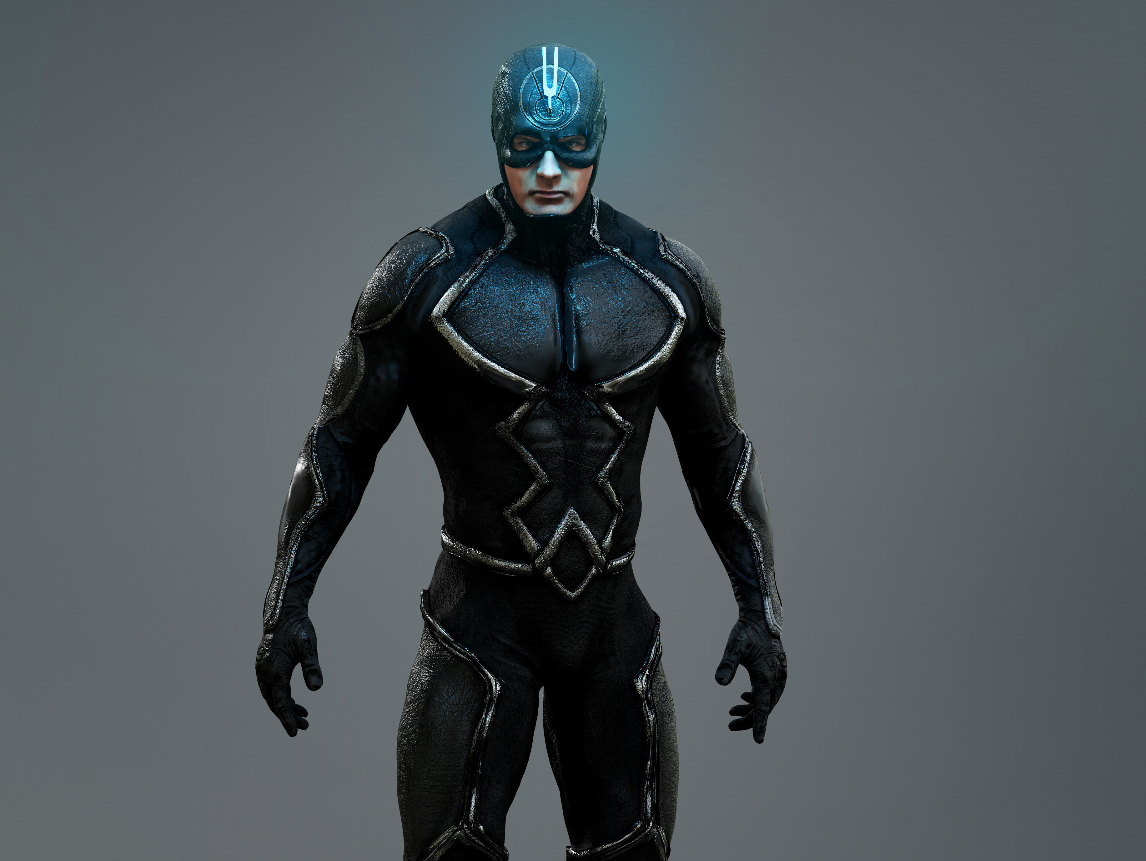 Black Bolt Low-poly 3D model_2