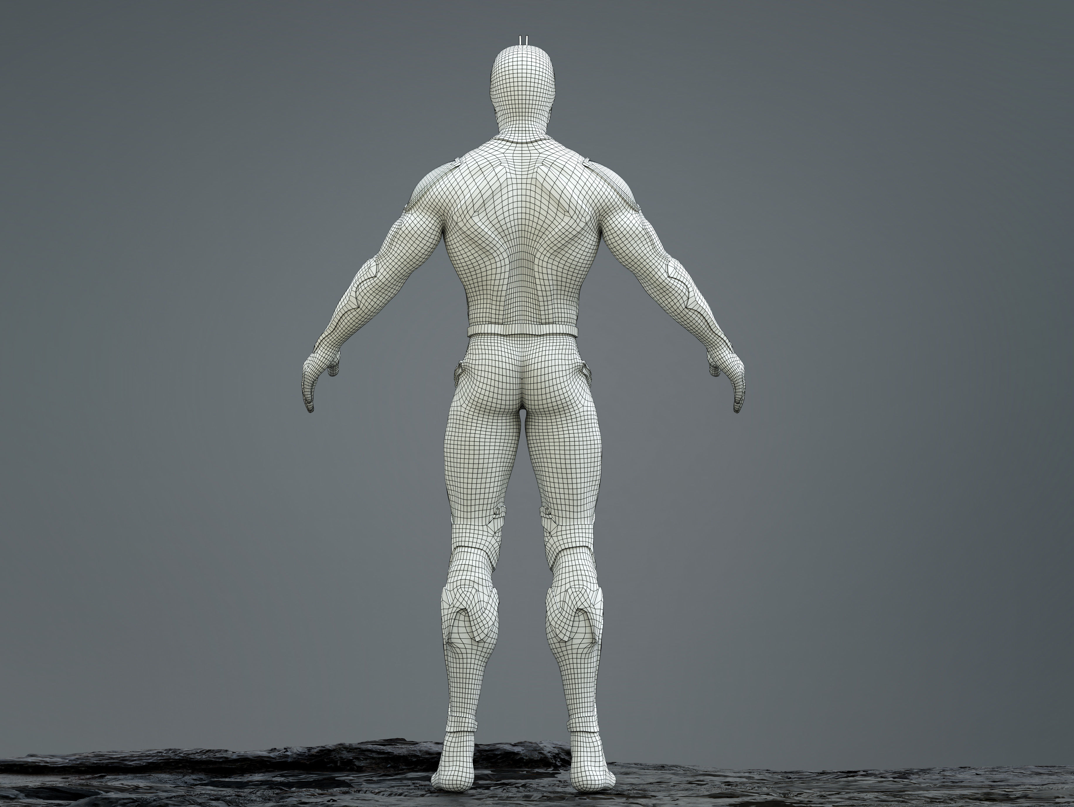 Black Bolt Low-poly 3D model_13