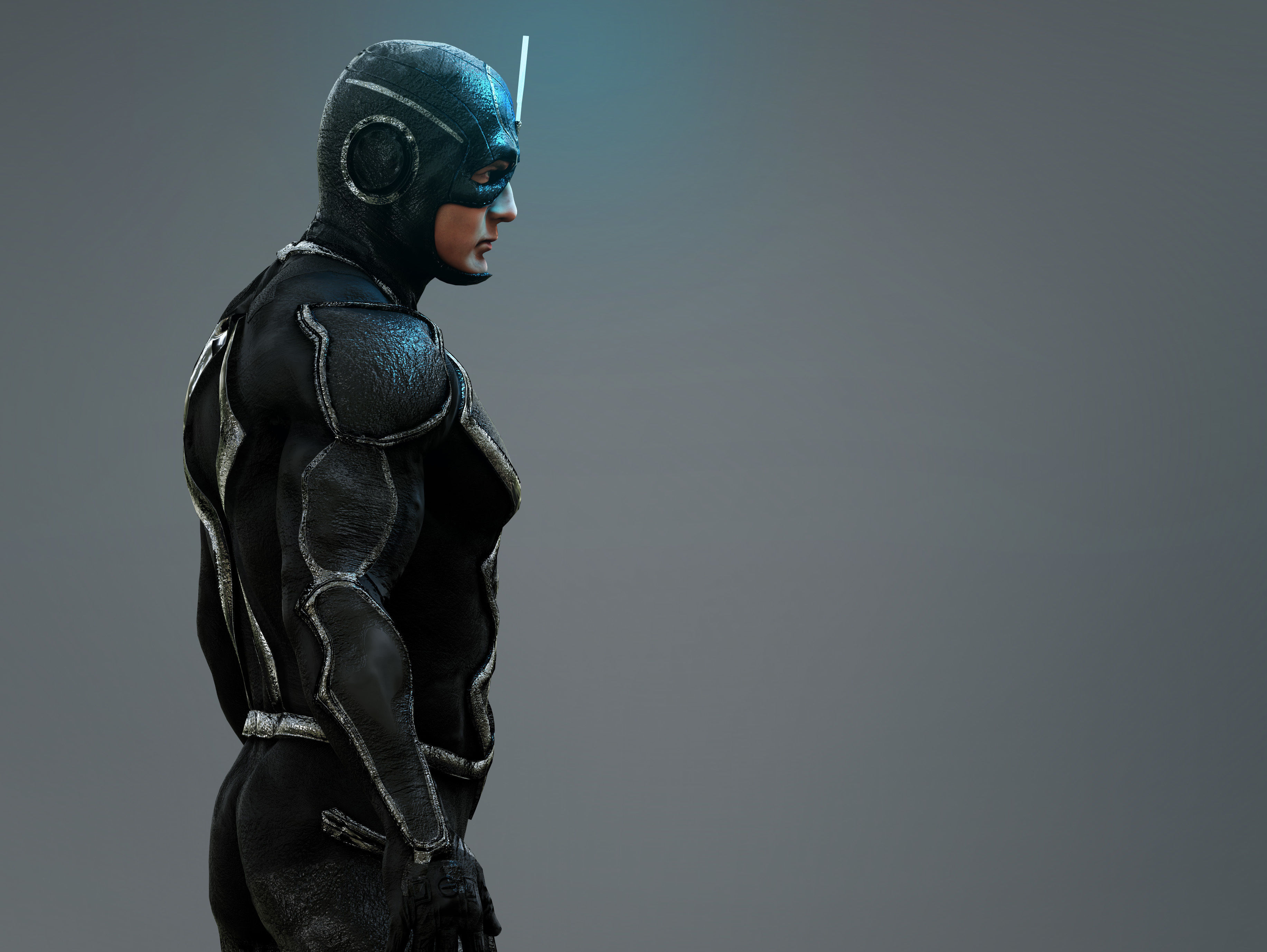 Black Bolt Low-poly 3D model_5