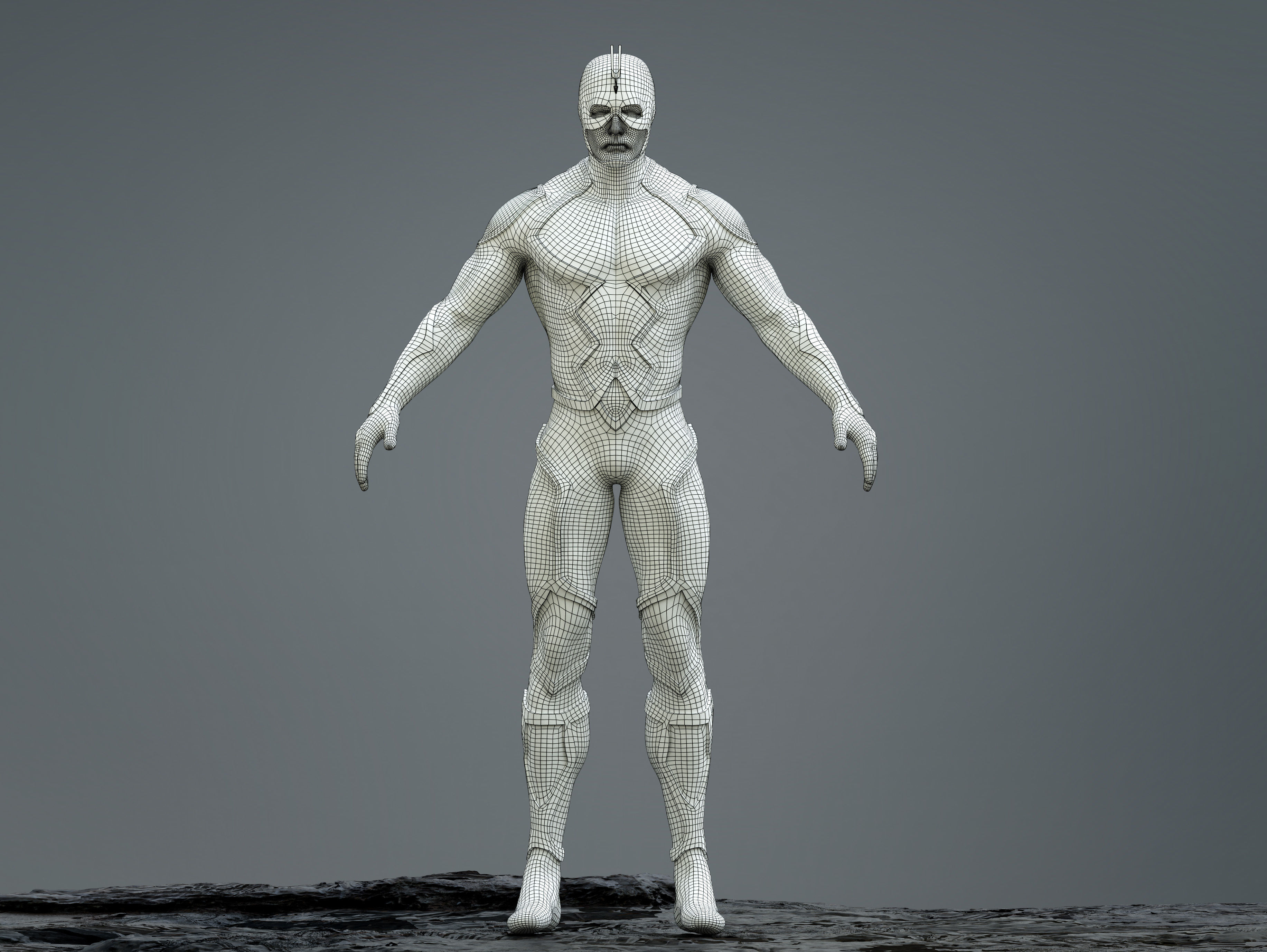 Black Bolt Low-poly 3D model_12