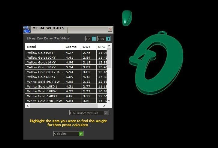 Model 992 O Bone Initial Letter Alphabet Pendant 3D print model_11