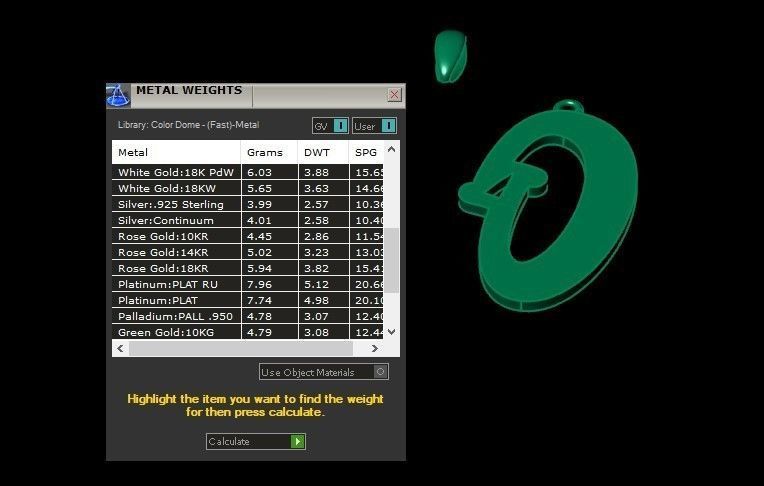 Model 992 O Bone Initial Letter Alphabet Pendant 3D print model_10