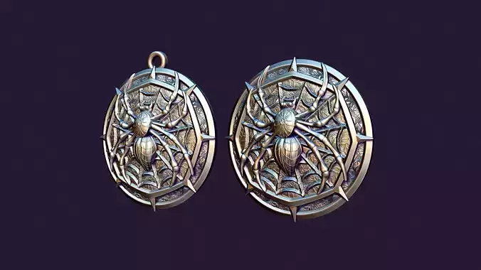 SPIDER MEDALLION 3D print model