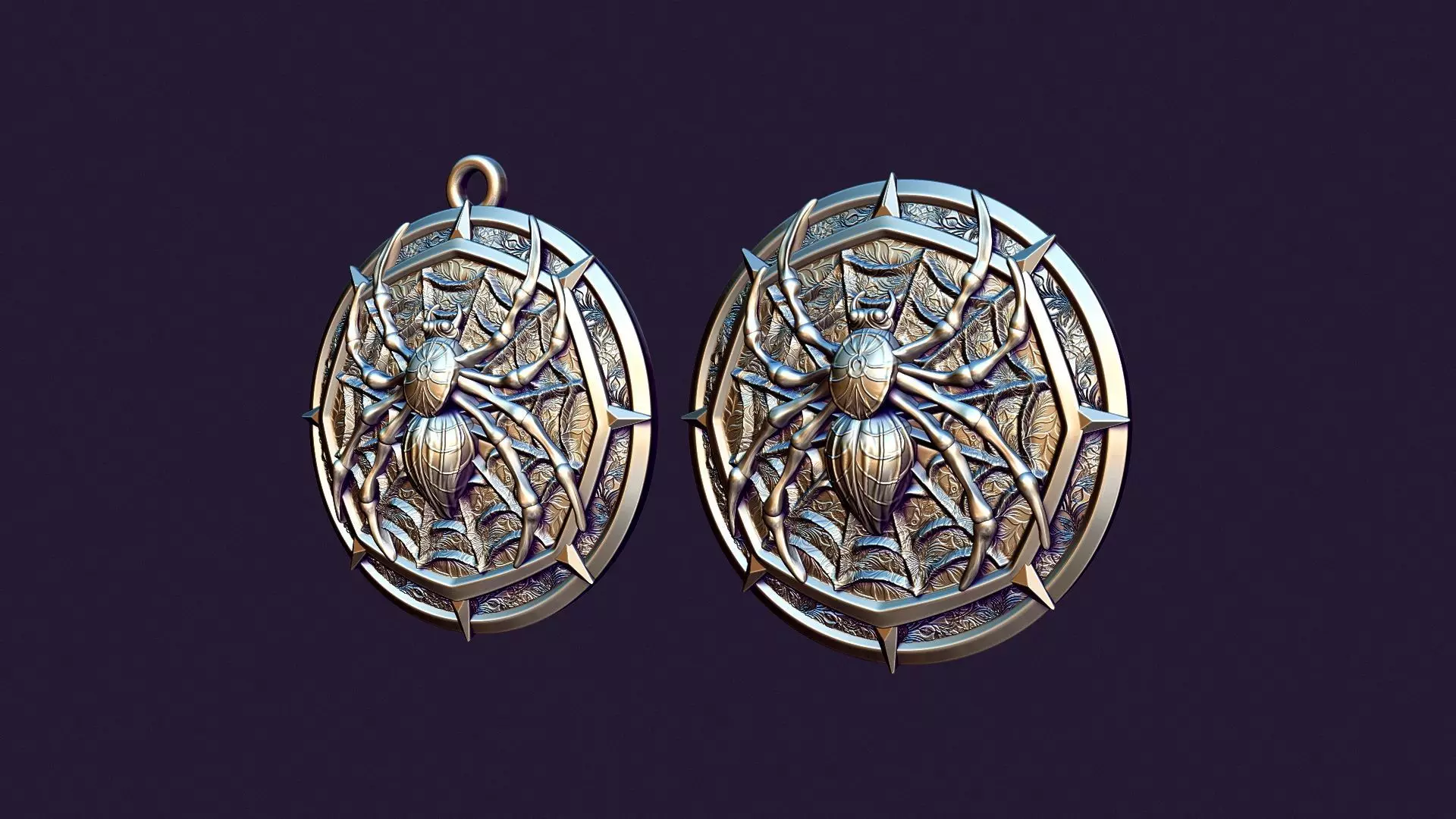 SPIDER MEDALLION 3D print model