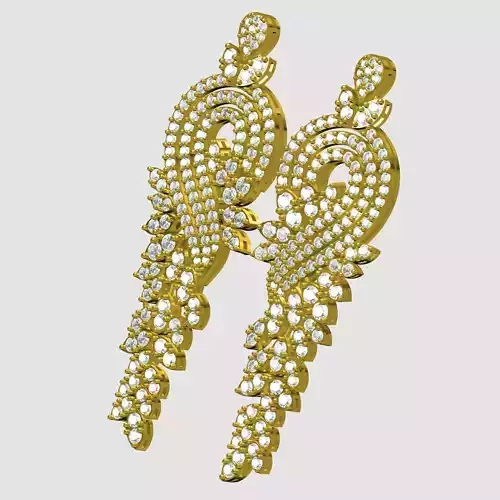 Unique And Beautiful Diamond Earring