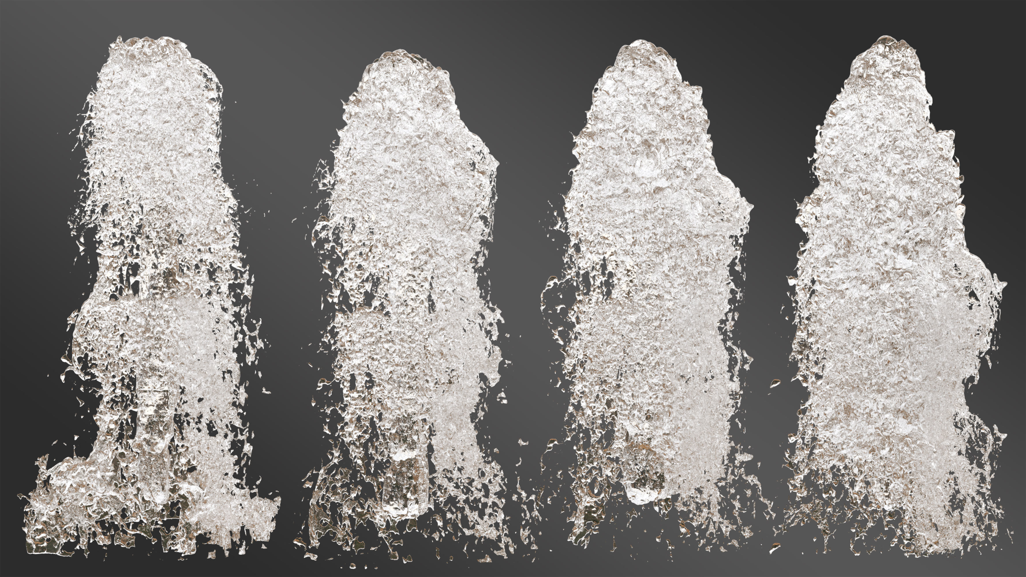 Water Fountain Set 01 3D model_3