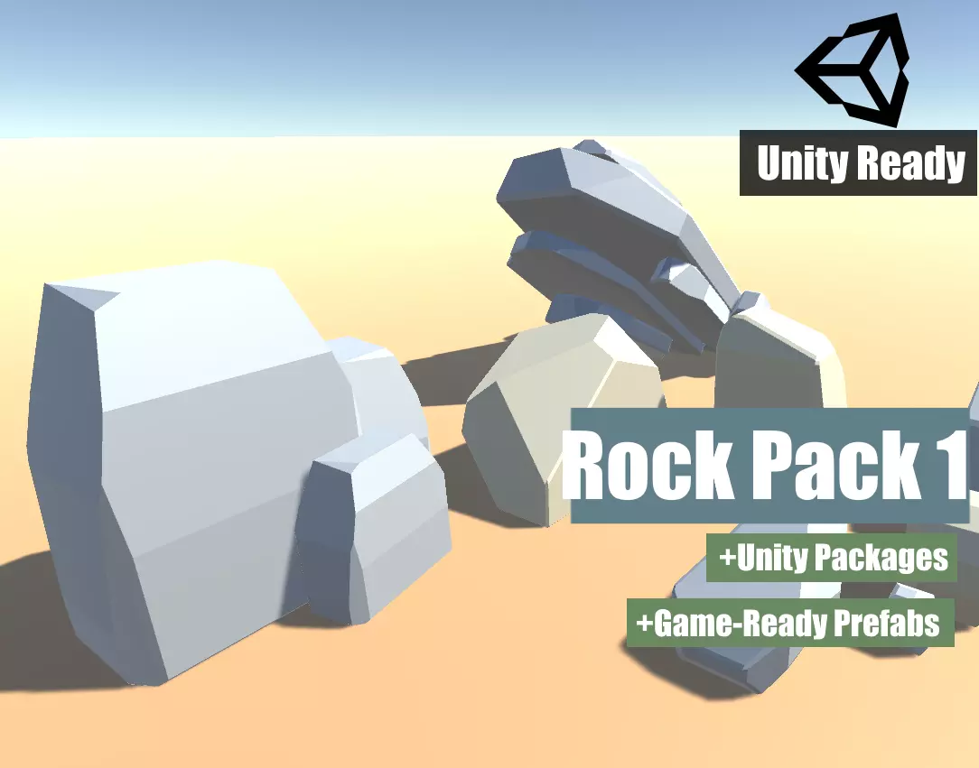 3D model Rock Pack 1 low poly environment VR / AR / low-poly | CGTrader