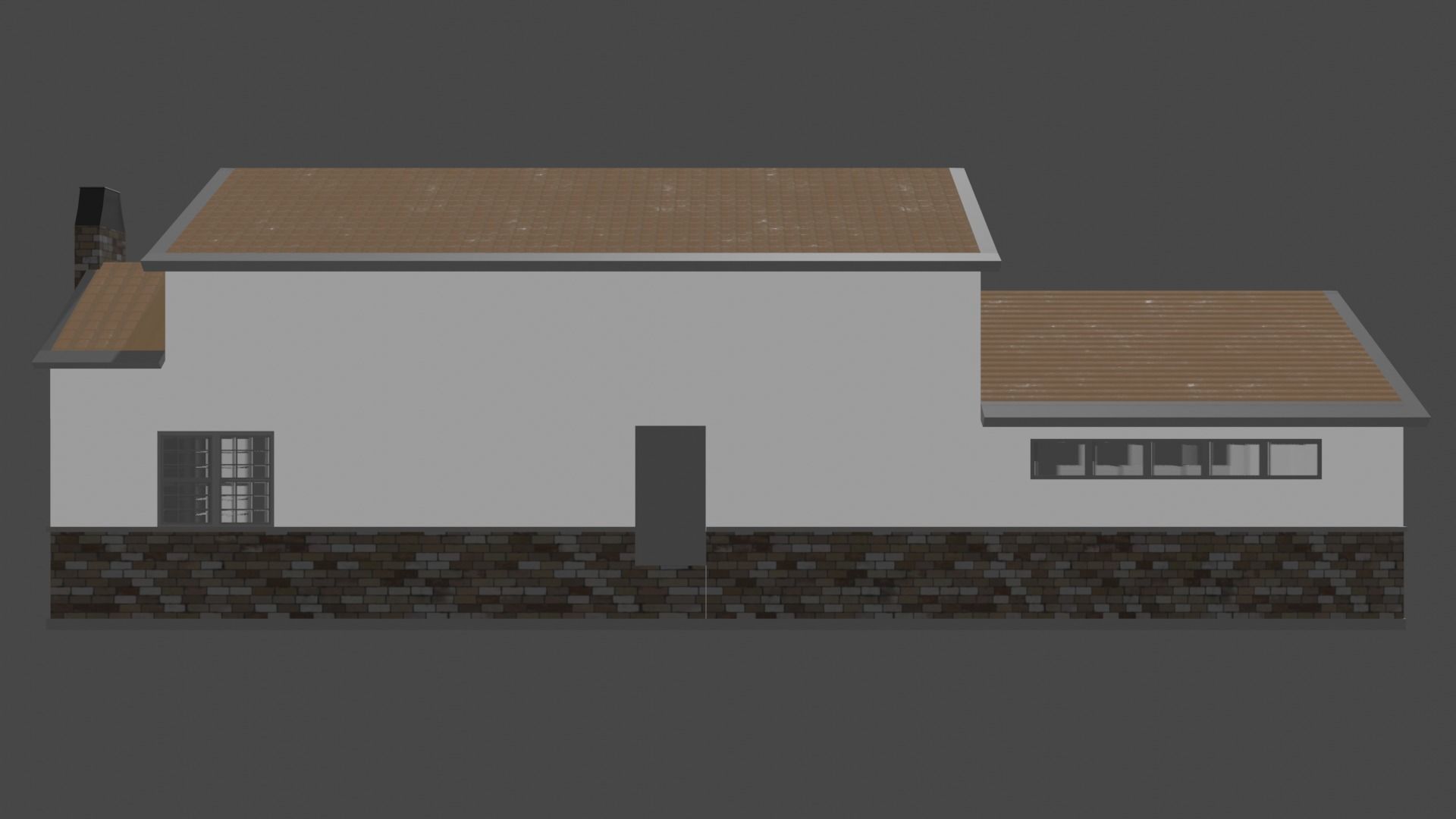 American house in 3d model 3D model_3